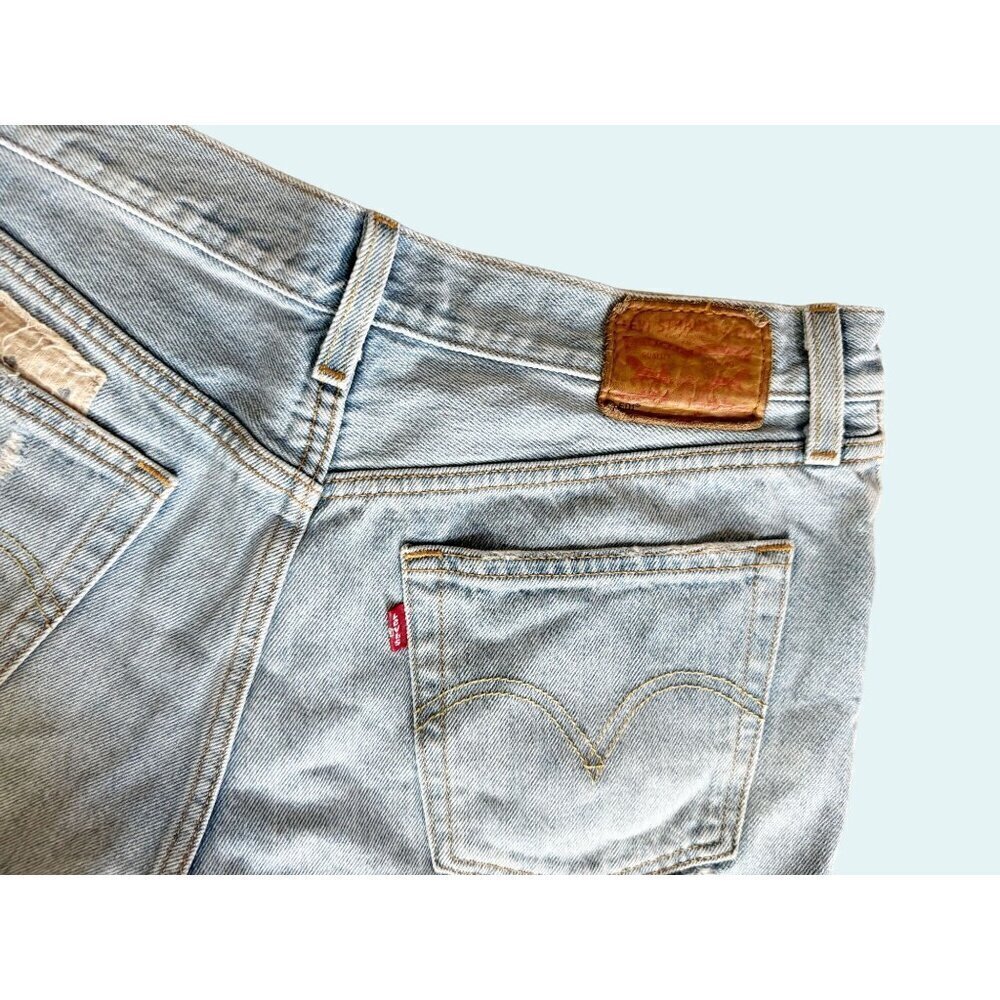 Levi's 501 Cut Off Button Fly Patchwork Distresse… - image 6